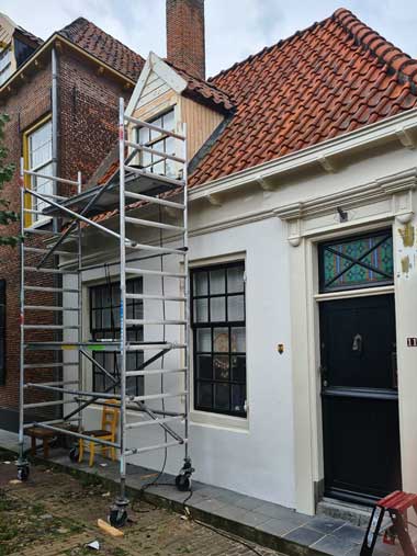 Houtrot reparatie aan de gevel
